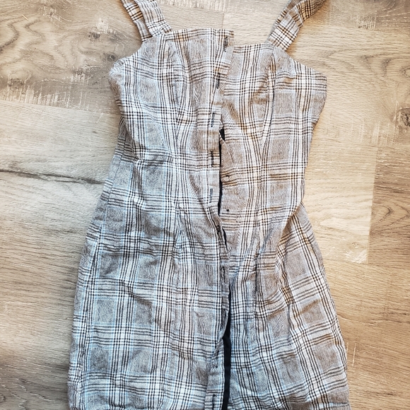 Button down, plaid, mini dress. - Picture 2 of 2